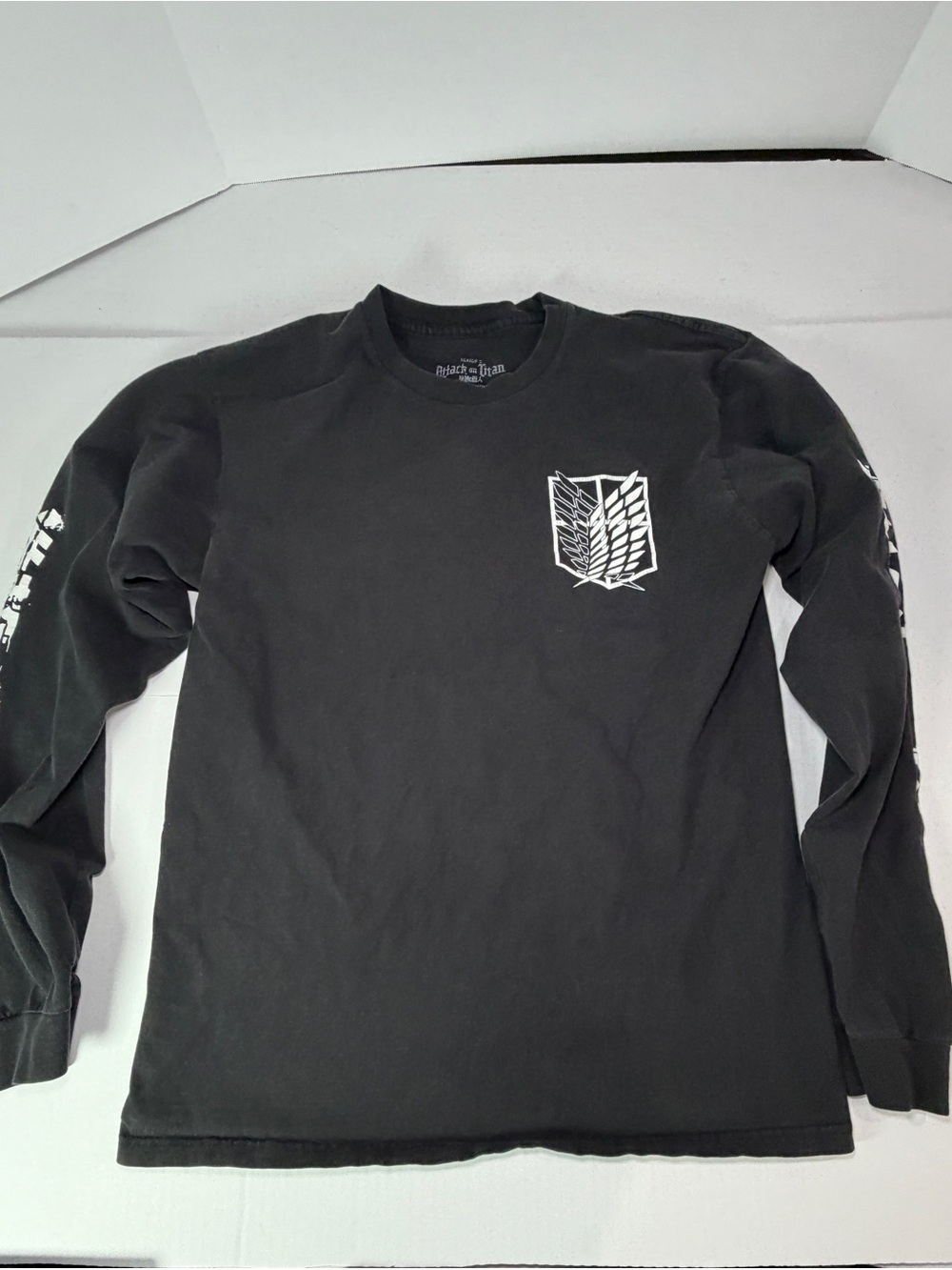 Attack on Titan season 2 Black Long-Sleeve Tee